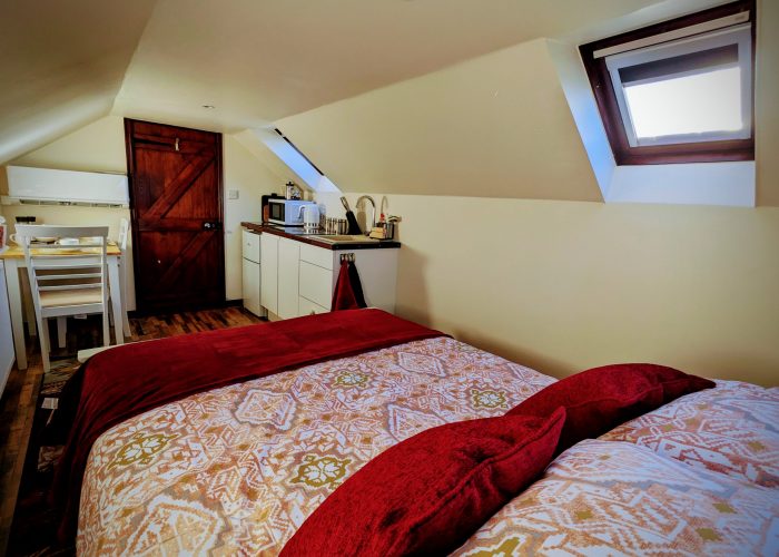 Main accommodation - view from the sleeping area