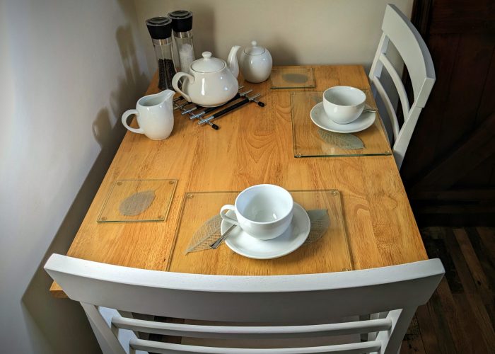 Main accommodation - dining area, seating for two